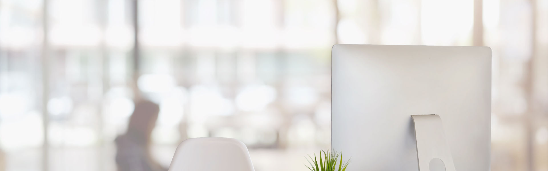 手帳とパソコンと観葉植物